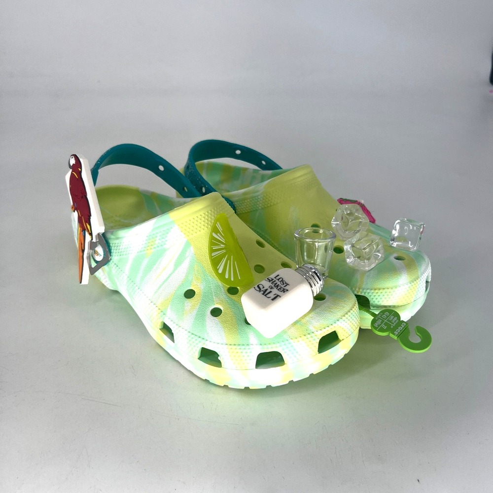 Crocs X Margaritaville Mens 9/ Womens 11 Green Limited Edition Jimmy Buffet